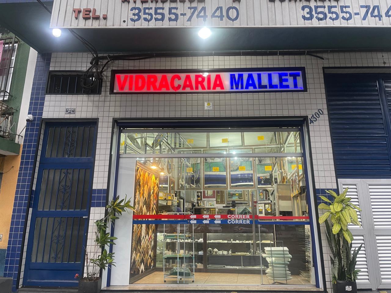 Vidraçaria no Rio de Janeiro - Fachada da Vidraçaria Mallet